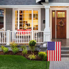 URSKYTOUS American Garden Flag 12x18 inch back view