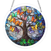Urstand Acrylic Jigsaw Puzzle Suncatcher Butterfly Haven Tree front view