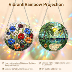 Urstand Acrylic Jigsaw Puzzle Suncatcher Sun design front view