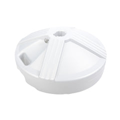 US Weight Fillable Umbrella Base side view, white