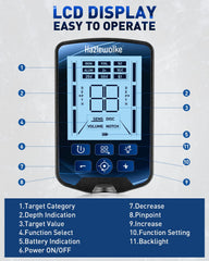 User assembling the Hazlewolke metal detector
