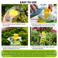 USKICH Fly Trap hanging in a garden