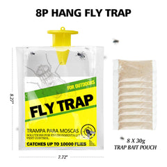 USKICH Fly Trap setup instructions with bait