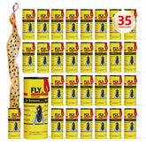 USKICH Fly Traps 35 Pack sticky paper strips front view
