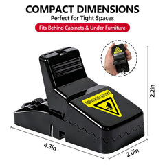 USKICH mouse trap side view showing high sensitivity trigger