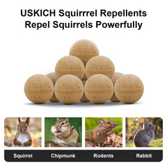 USKICH Squirrel Repellent Balls with gloves included