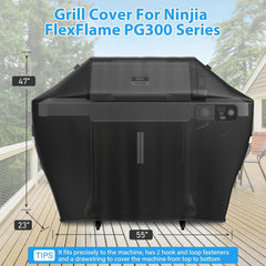 Utheer Grill Cover for Ninja PG300 Series side view