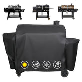 Utheer Grill Cover for Pit Boss 1230 black model front view