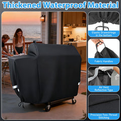 Utheer Grill Cover showing adjustable drawstrings