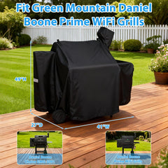 Utheer Grill Cover side view showcasing reflective tape