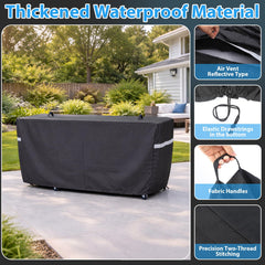 Utheer Grill Cover with drawstring hem for stability
