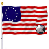 UTSANG Betsy Ross American Flag front view with 13 embroidered stars