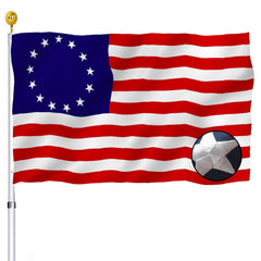 UTSANG Betsy Ross American Flag front view with 13 embroidered stars