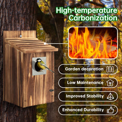 UUMENHA Bird House back view with mounting hole