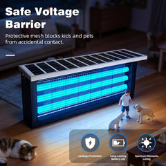 uvcoolplunge Solar Bug Zapper on a picnic table