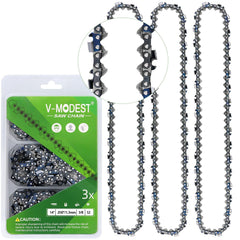 V-MODEST 3-Pack 14 Inch Chainsaw Chain front view