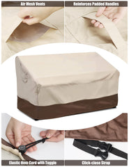 Vailge Loveseat Cover dimensions displayed