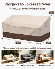 Vailge Loveseat Cover side view with straps