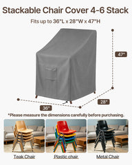 Vailge patio chair cover showing waterproof fabric detail