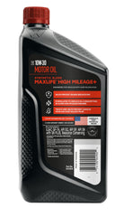 Valvoline High Mileage 150K 10W-30 Motor Oil label close-up