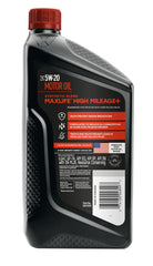Valvoline High Mileage 150K Motor Oil side view with gold bottle