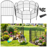 VANCASTLE Decorative Garden Fence black panel front view