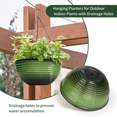 Vanslogreen 12 Inch Hanging Planter with plants