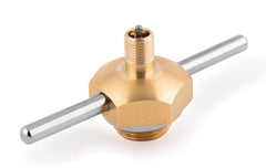 Vaper Filling Cap for Non-Aerosol Spot Sprayer, golden plastic front view