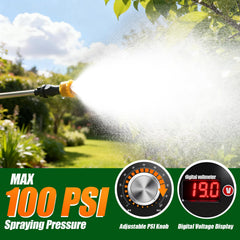 VAXMAY Backpack Sprayer with five spray nozzles displayed