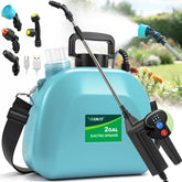 VAXMAY Battery Powered Sprayer front view with blue finish