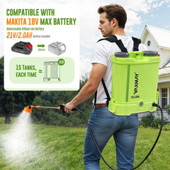 VAXMAY sprayer with Makita battery compatibility
