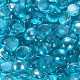 vchin Caribbean Blue fire glass 10 lb bag front view