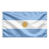 VELIFFCO Argentina Flag 3x5 Ft front view with bright colours