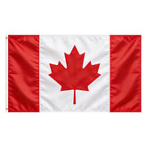 VELIFFCO Canada Flag 3x5 Ft front view with brass grommets