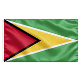 VELIFFCO Guyana Flag 3x5 Ft front view with brass grommets