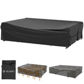 Velway black patio furniture cover front view