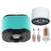 Venseri Lawn Mower Air Filter Set, 5 pieces including air filter and spark plugs