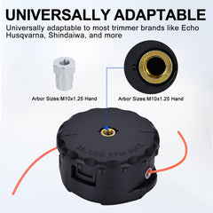 Venseri Speed Feed 400 Trimmer Head dimensions on packaging