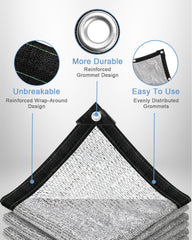 vensovo 40% shade cloth displayed in a garden setting