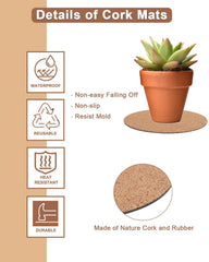 vensovo cork mats showing natural texture