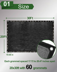 vensovo shade cloth with grommets for easy installation