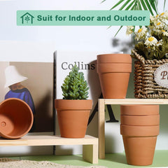 vensovo terracotta pot with drainage hole