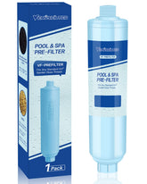 VENUSFILTER Garden Hose Filter front view with 3/4 inch thread