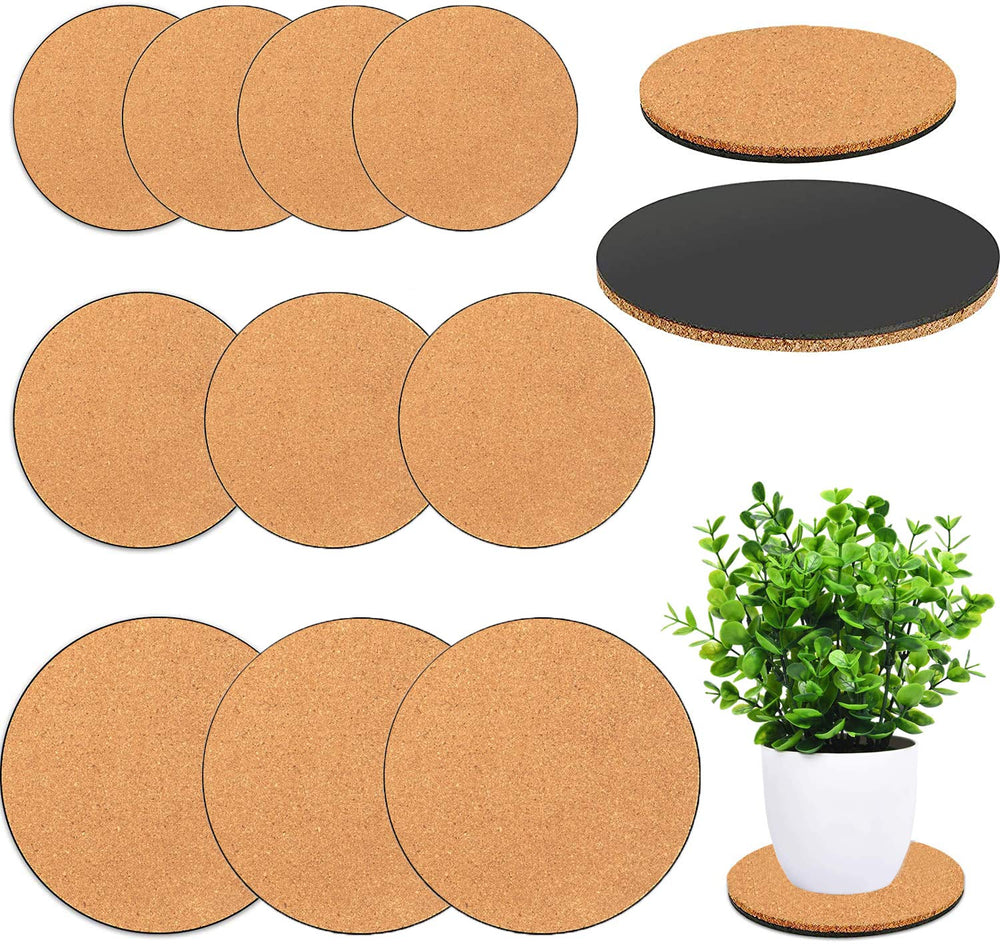 Venyat Cork Plant Coasters 10 Pack in various sizes