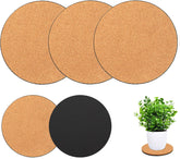 Venyat cork plant mat set in nude colour, 8 inch size