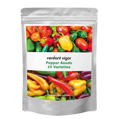 Verdant Vigor 600+ Pepper Seeds Garden Kit packaging