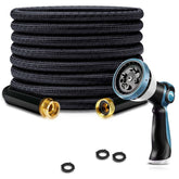 VERDOW Garden Hose 25FT black model with nozzle