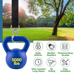 Veriluck Tree Swing Straps in a carrying pouch