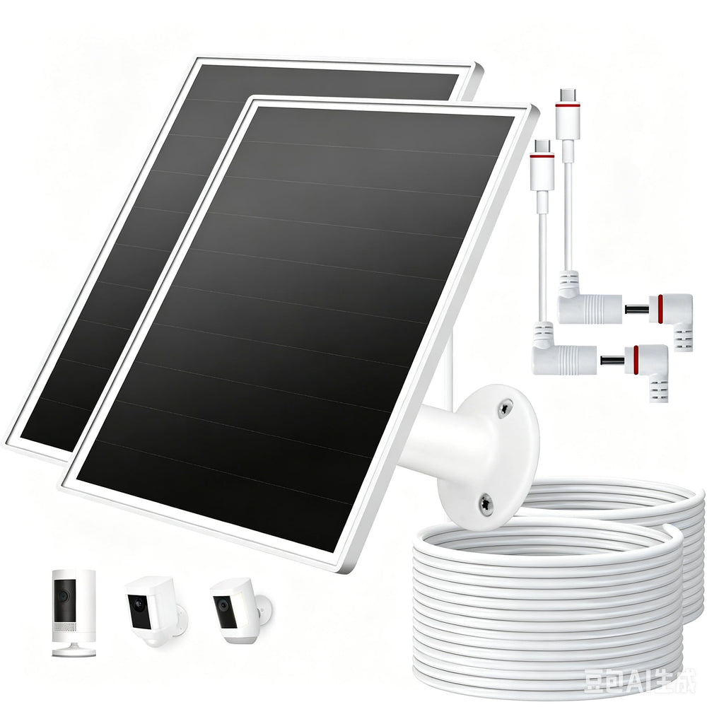 VERVERAY 6W Solar Panel for Ring Cameras front view