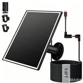 VERVERAY Solar Panel for Ring Camera black model front view